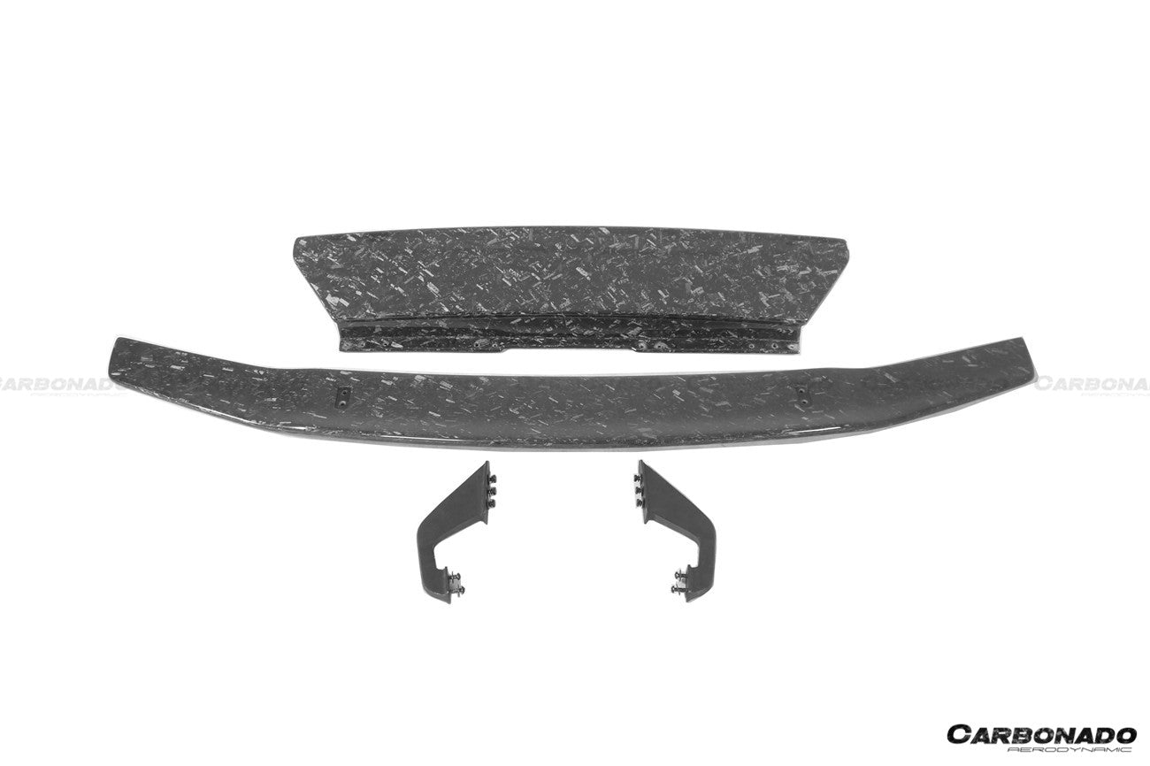 2015 - 2025 Lamborghini Huracan LP610 & LP580 & EVO & Tecnica VRS-II Style Carbon Fiber Trunk Spoiler with Base